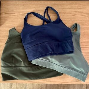 Lot of 3 lululemon sports bras
